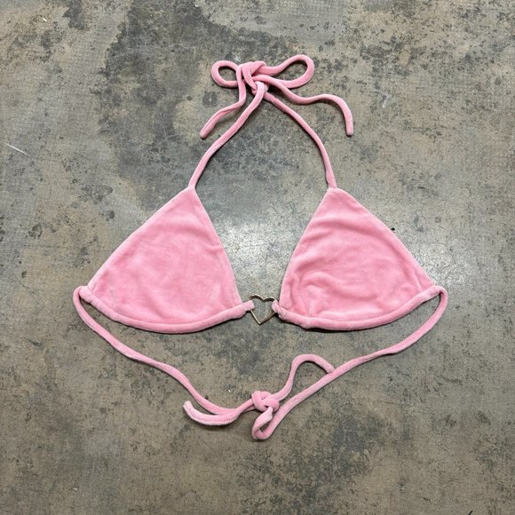 Sorella Velour Heart Ring Bikini Top - Picture 1 of 1
